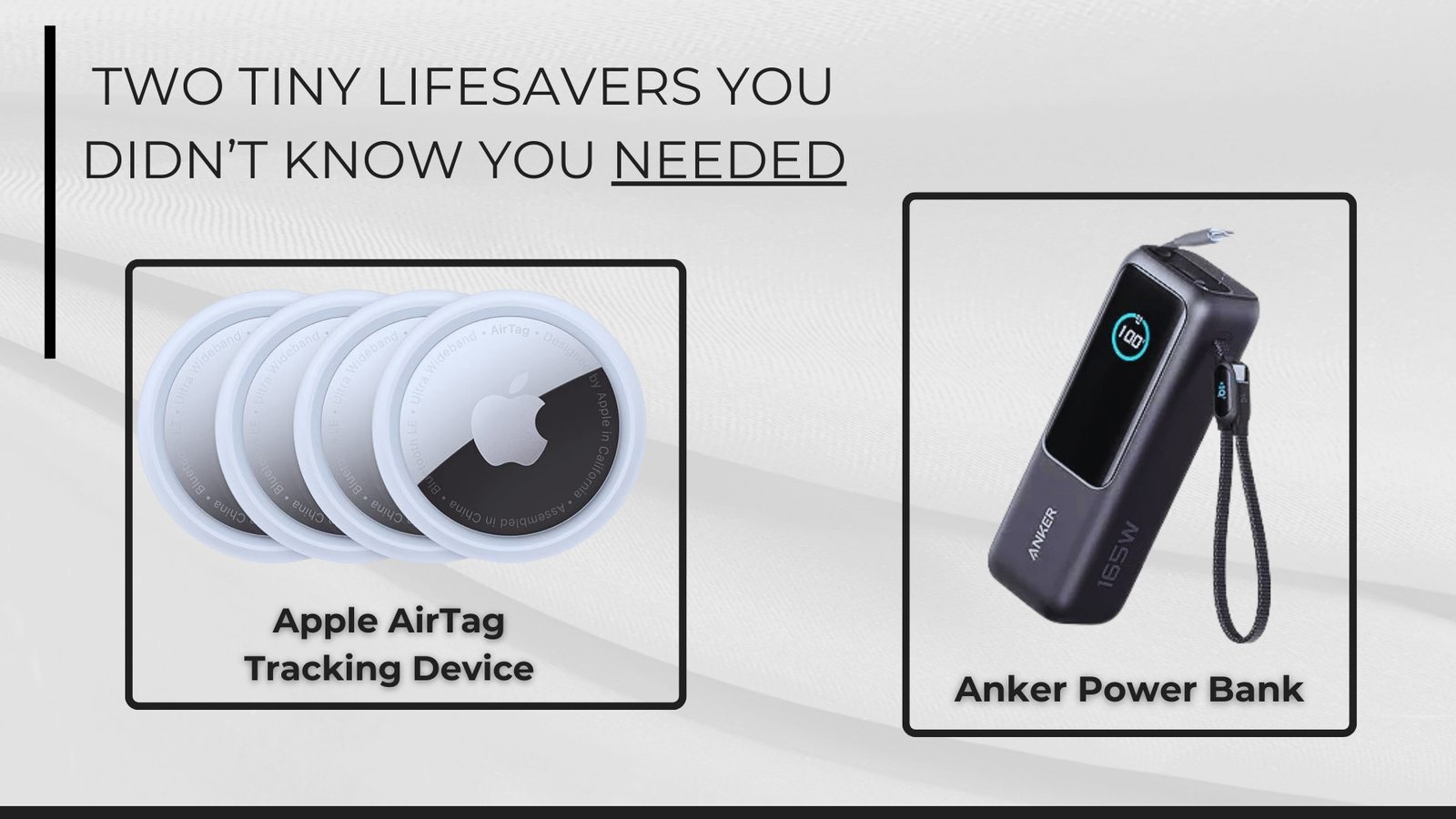 Apple AirTag & Anker Power Bank – The Ultimate Everyday Tech Combo
